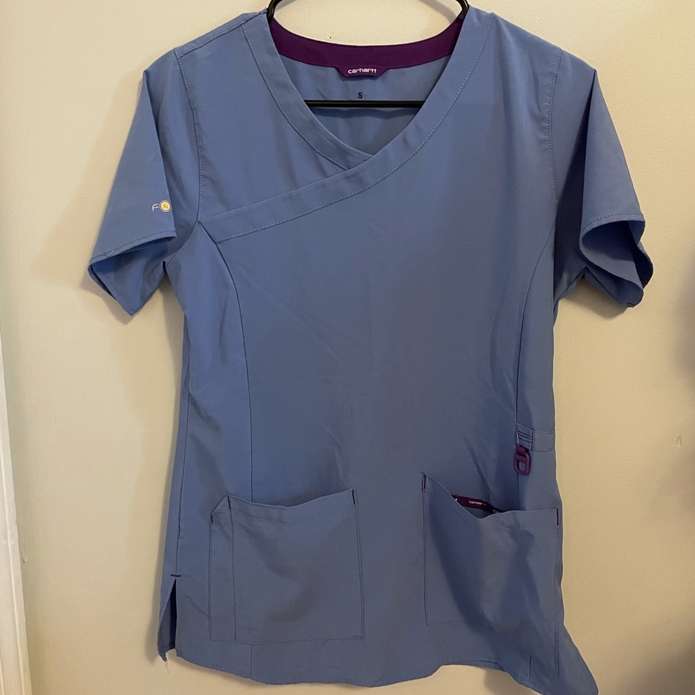 Carhartt Ceil Blue Scrub Top